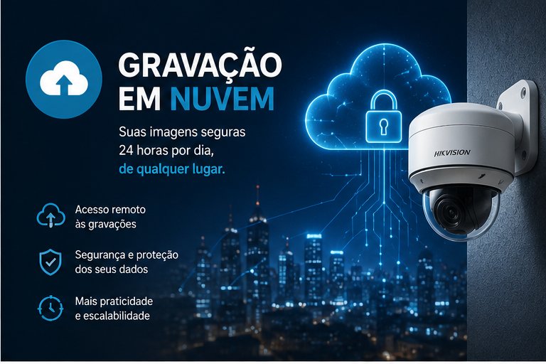 Gravação em nuvem para câmeras de segurança