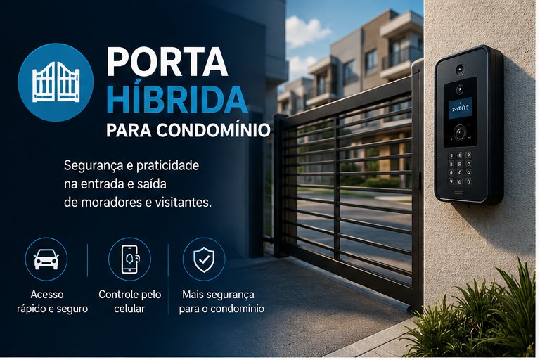 Portaria híbrida para condomínio